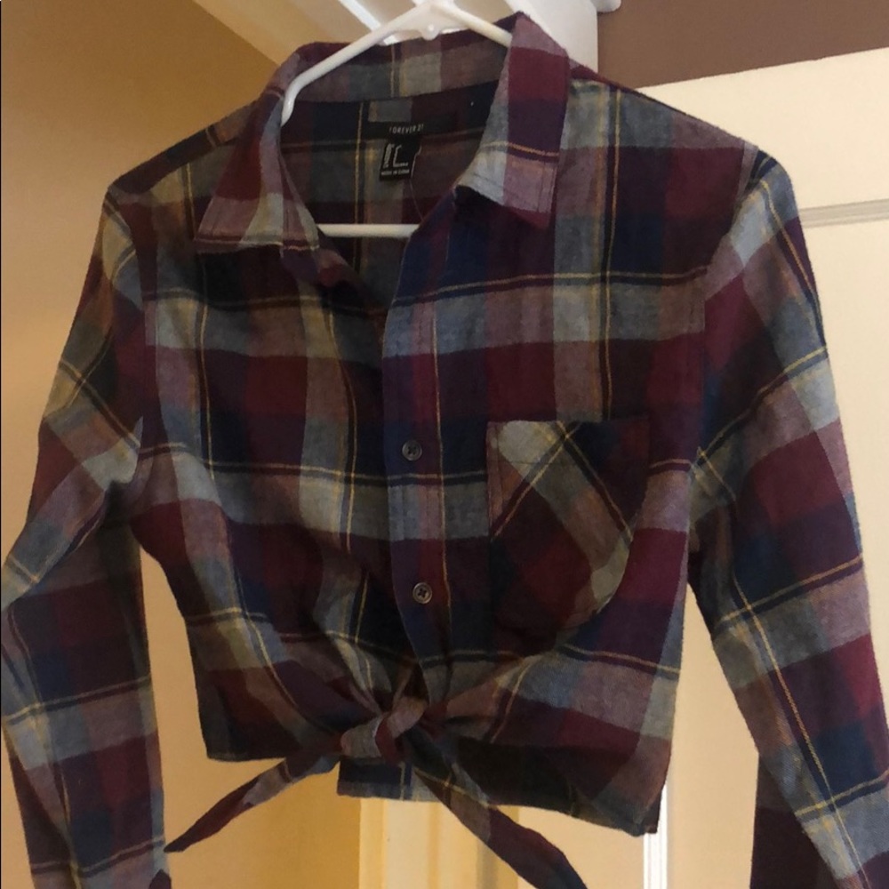 Plaid crop top